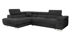 Mirjan24 Torezio Ecksofa mit Schlaffunktion & Bettkasten – L-Form Wohnlandschaft mit verstellbaren Kopfstützen, Schlafsofa für Wohnzimmer