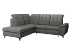 Mirjan24 Ferulk Ecksofa mit Schlaffunktion und Bettkasten – L-Form Schlafsofa 4-Sitzer Wohnzimmer Couch Modern