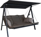 ANGERER Hollywoodschaukel Lounge Smart 3-Sitzer mit Bettfunktion & Sonnendach Gartenliege Schaukel Made in Germany