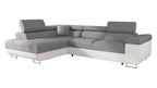 Mirjan24 Torezio Ecksofa mit Schlaffunktion & Bettkasten – L-Form Wohnlandschaft mit verstellbaren Kopfstützen, Schlafsofa für Wohnzimmer