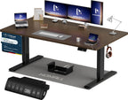 Homall Elektrischer Schreibtisch höhenverstellbar mit USB & Kabelmanagement – Standing Desk mit Memory-Funktion Weiß