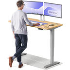 Desktronic HomePro Höhenverstellbarer Schreibtisch Elektrisch – Ergonomischer Steh Sitz Schreibtisch mit Dual Motor, Touchscreen, USB-A & USB-C