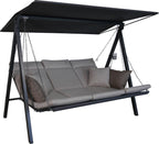 ANGERER Hollywoodschaukel Lounge Smart 3-Sitzer mit Bettfunktion & Sonnendach Gartenliege Schaukel Made in Germany