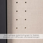 Rauch Möbel Celle Kleiderschrank Weiß Hochglanz, 3-türig mit 6 Schubladen, Drehtürenschrank für Schlafzimmer & Kinderzimmer
