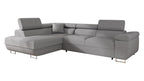 Mirjan24 Torezio Ecksofa mit Schlaffunktion & Bettkasten – L-Form Wohnlandschaft mit verstellbaren Kopfstützen, Schlafsofa für Wohnzimmer