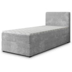 Masseno Boxspringbett PISA Polsterbett Creme mit Matratze & Topper, Bettkasten, gepolstertes Kopfteil TILIA 03