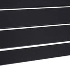Modernes Gartenset aus Metall – Tisch und 2 Bänke – Schwarz – 4 Personen
