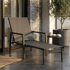Klappbare Sonnenliege mit Cleverem 2-in-1-Design und Ausziehbarer Fußstütze – Verstellbare Rückenlehne in 5 Positionen – Für Garten & Balkon