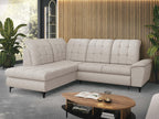 Mirjan24 Ferulk Ecksofa mit Schlaffunktion und Bettkasten – L-Form Schlafsofa 4-Sitzer Wohnzimmer Couch Modern
