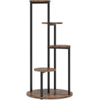 Rundes Pflanzenregal aus Holz und Metall – 104 cm hoch