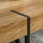 Moderner Couchtisch im Industrial-Stil mit extra starker Tischplatte – 105 x 60 cm