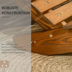 Ergonomischer Liegestuhl aus massivem Lärchenholz – S-förmiges Design für optimalen Komfort