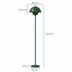 Skalenförmige Stehlampe im Retrodesign – 155 cm
